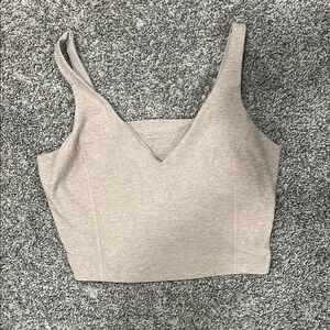 Tan beyond yoga space dye long line adjustable top